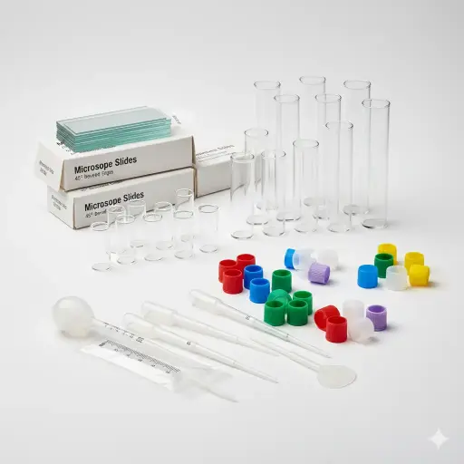 16x101mm tube, separate red screwcap, sterile, self-standing,200 tube/bag,1000cap/bag,case liner